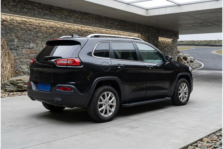 Jeep Cherokee KL 2013- Marchepieds Latéraux Allmond Black (2 pcs, Aluminium) Image