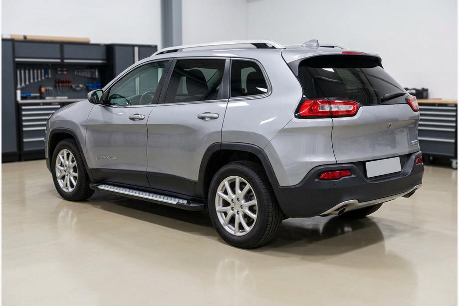 Jeep Cherokee KL 2013- Marchepieds latéraux Allmond Grey (2 pcs, aluminium) Image