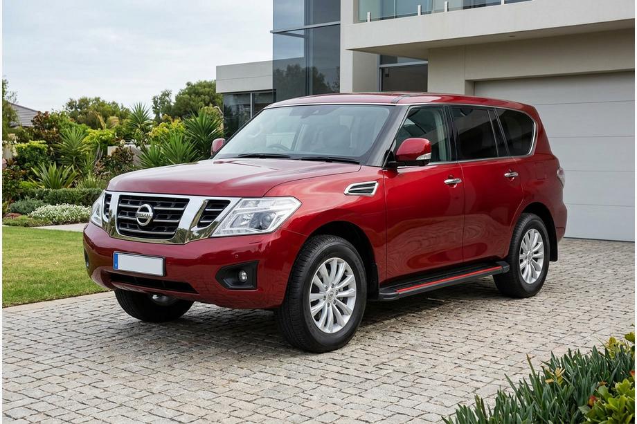 Nissan Armada 2016-2024 Marchepieds Latéraux Maya Red (2 pcs, Aluminium) Image