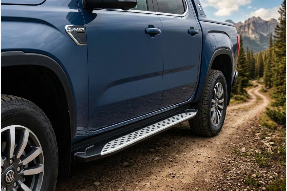 Volkswagen Amarok 2022- Marchepieds Latéraux Shining V1 (2 pcs, Aluminium) Image