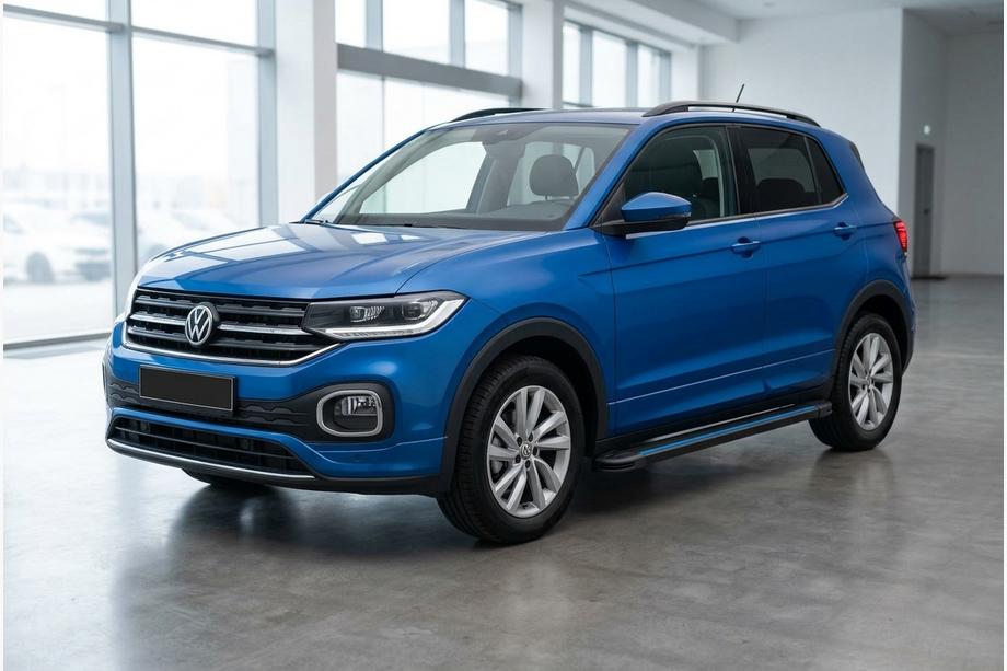 Volkswagen T-Cross 2019- Marchepieds Latéraux Maya Blue (2 pcs, Aluminium) Photo 1