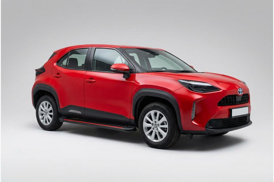 Toyota Yaris/Yaris Cross (XP210) 2020- Marchepieds Latéraux Maya Red (2 pcs, Aluminium) Image