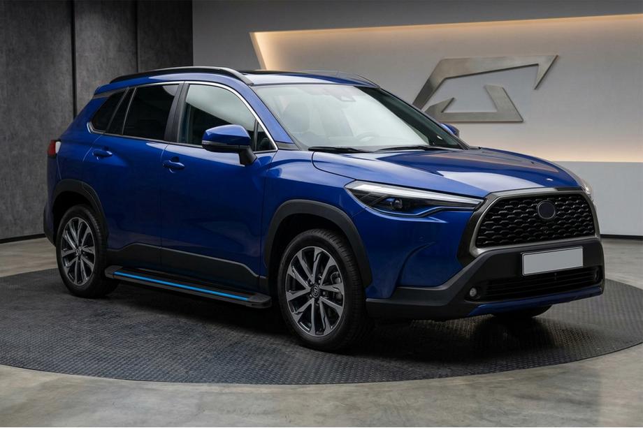Toyota Corolla Cross 2020- Marchepieds Latéraux Maya Blue (2 pcs, Aluminium) Image