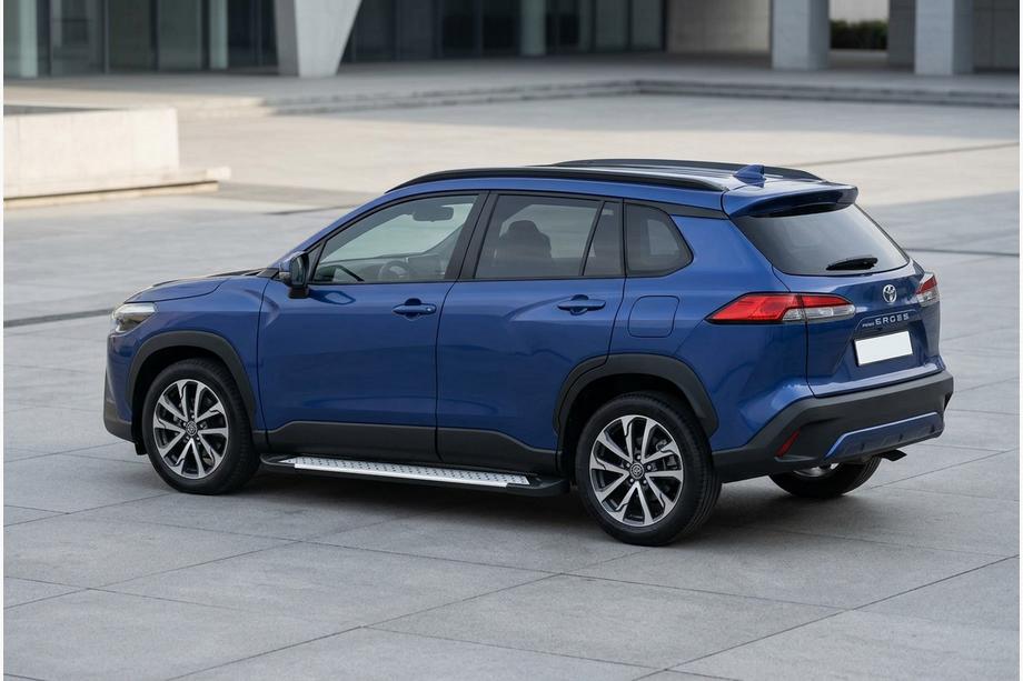Toyota Corolla Cross 2020- Marchepieds latéraux Allmond Grey (2 pcs, aluminium) Image