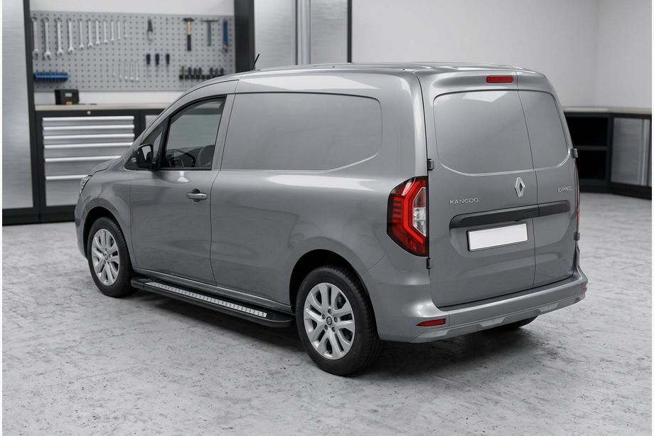 Renault Kangoo/Express 2021- Marchepieds Latéraux New Vision Black (2 pcs, Aluminium) Image
