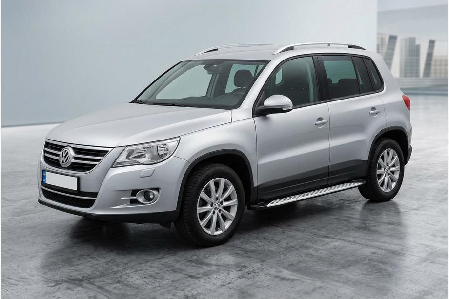 Volkswagen Tiguan 2007-2016 Marchepieds Latéraux Shining V1 (2 pcs, Aluminium) Image