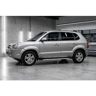 Marchepieds Latéraux Shining V1 (2 pcs, Aluminium) Hyundai Tucson JM 2004- photo 1