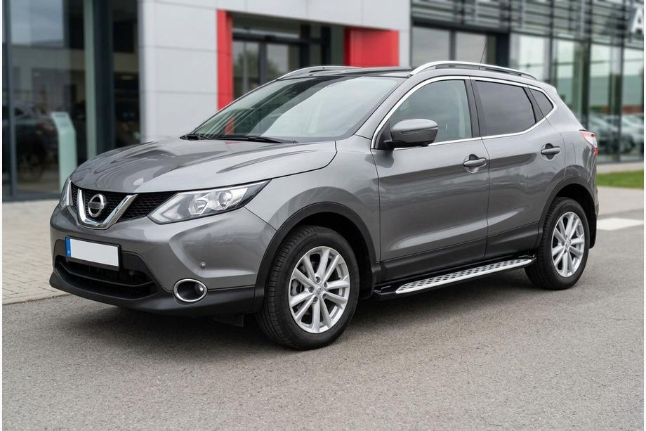 Nissan Qashqai 2014-2021 Marchepieds Latéraux Shining V1 (2 pcs, Aluminium) Photo 1