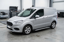 Ford Courier 2014-2023 Marchepieds Latéraux Shining V1 (2 pcs, Aluminium) photo 1