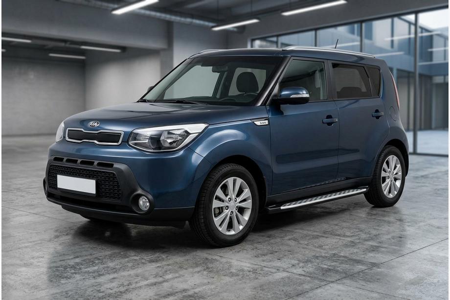 Kia Soul II 2013-2018 Marchepieds Latéraux Shining V1 (2 pcs, Aluminium) Image