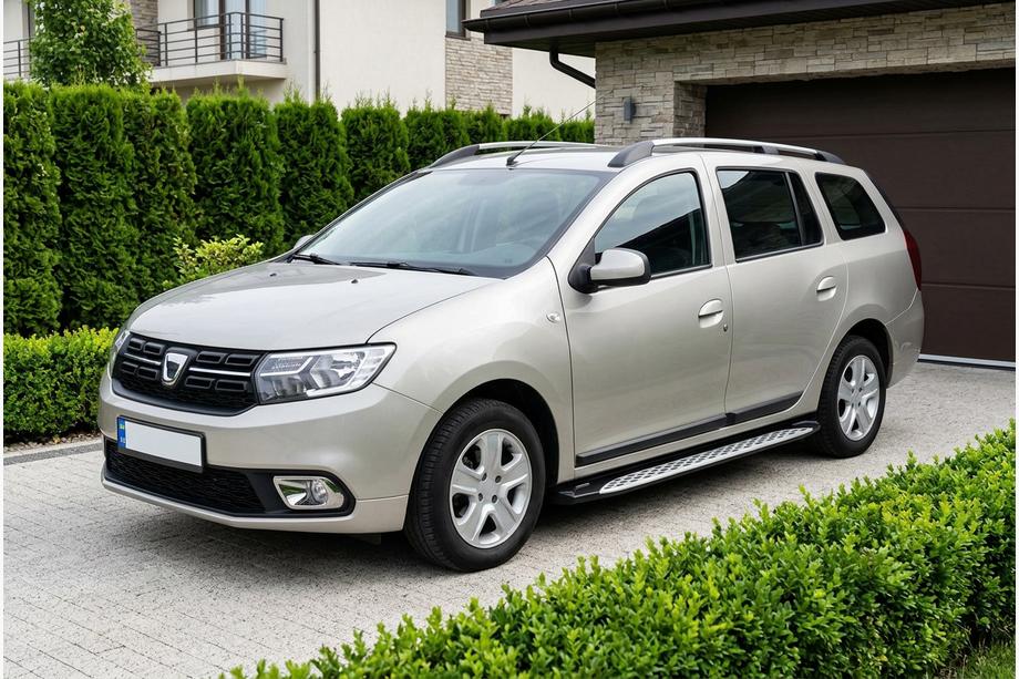 Dacia Logan MCV 2013-2020 Marchepieds Latéraux Shining V1 (2 pcs, Aluminium) Image