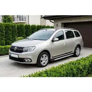 Marchepieds Latéraux Shining V1 (2 pcs, Aluminium) Renault Logan MCV 2013-2022 photo 1