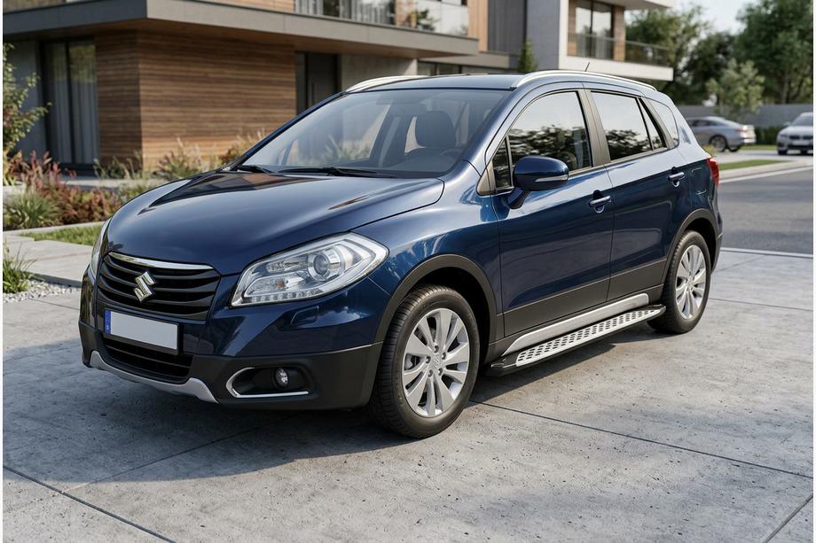 Suzuki SX4 S-Cross 2013-2016 Marchepieds Latéraux Shining V1 (2 pcs, Aluminium) Photo 1