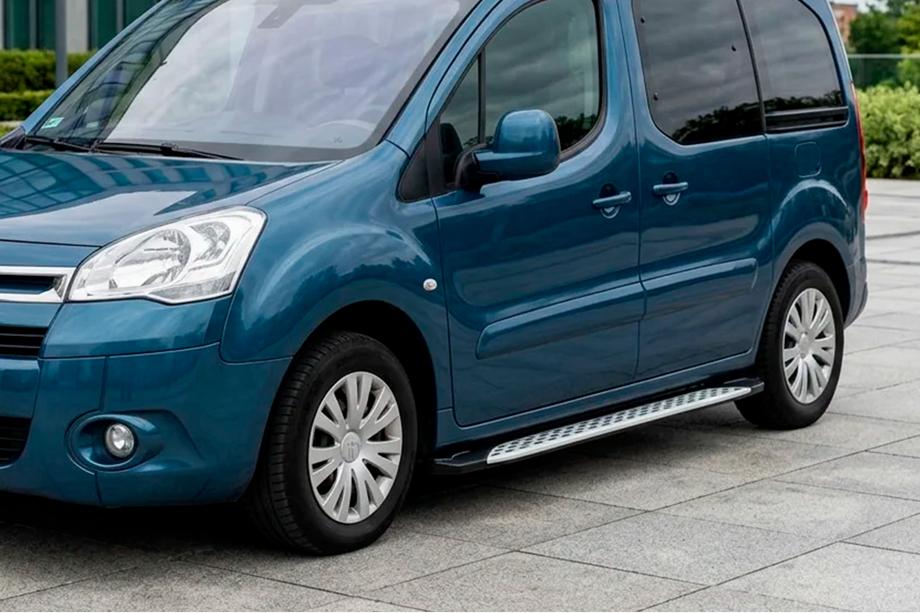 Peugeot Partner Tepee 2008-2018 Marchepieds Latéraux Shining V1 (2 pcs, Aluminium) Image