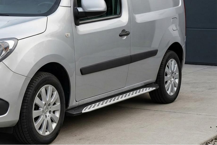 Renault Kangoo 2008–2020 Marchepieds Latéraux Shining V1 (empattement court) (2 pcs, Aluminium) Image
