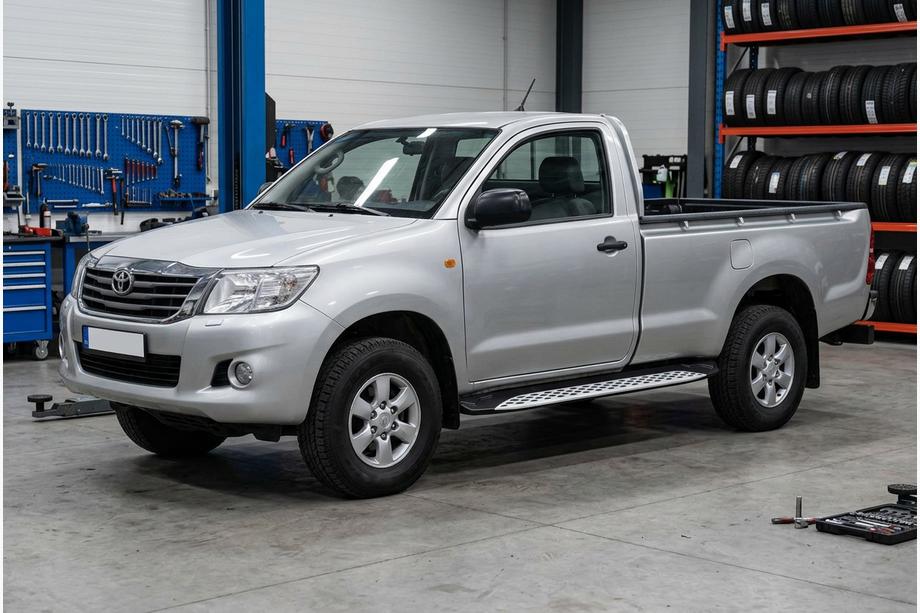 Toyota Hilux 2006-2015 Marchepieds Latéraux Shining V1 (2 pcs, Aluminium) Image