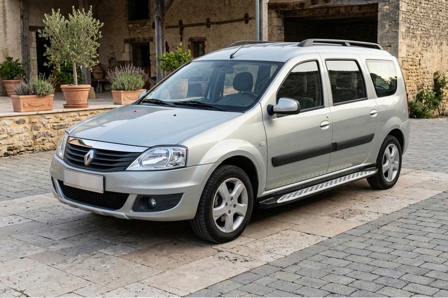 Dacia Logan MCV 2004-2014 Marchepieds Latéraux Shining V1 (2 pcs, Aluminium) Image