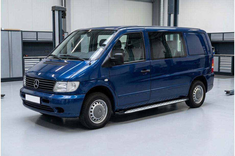 Mercedes Vito W638 1996-2003 Marchepieds Latéraux Shining V1 (2 pcs, Aluminium) Image