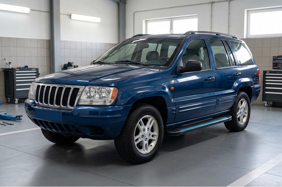 Jeep Grand Cherokee WJ 1999-2004 Marchepieds Latéraux Maya Blue (2 pcs, Aluminium) Photo 1