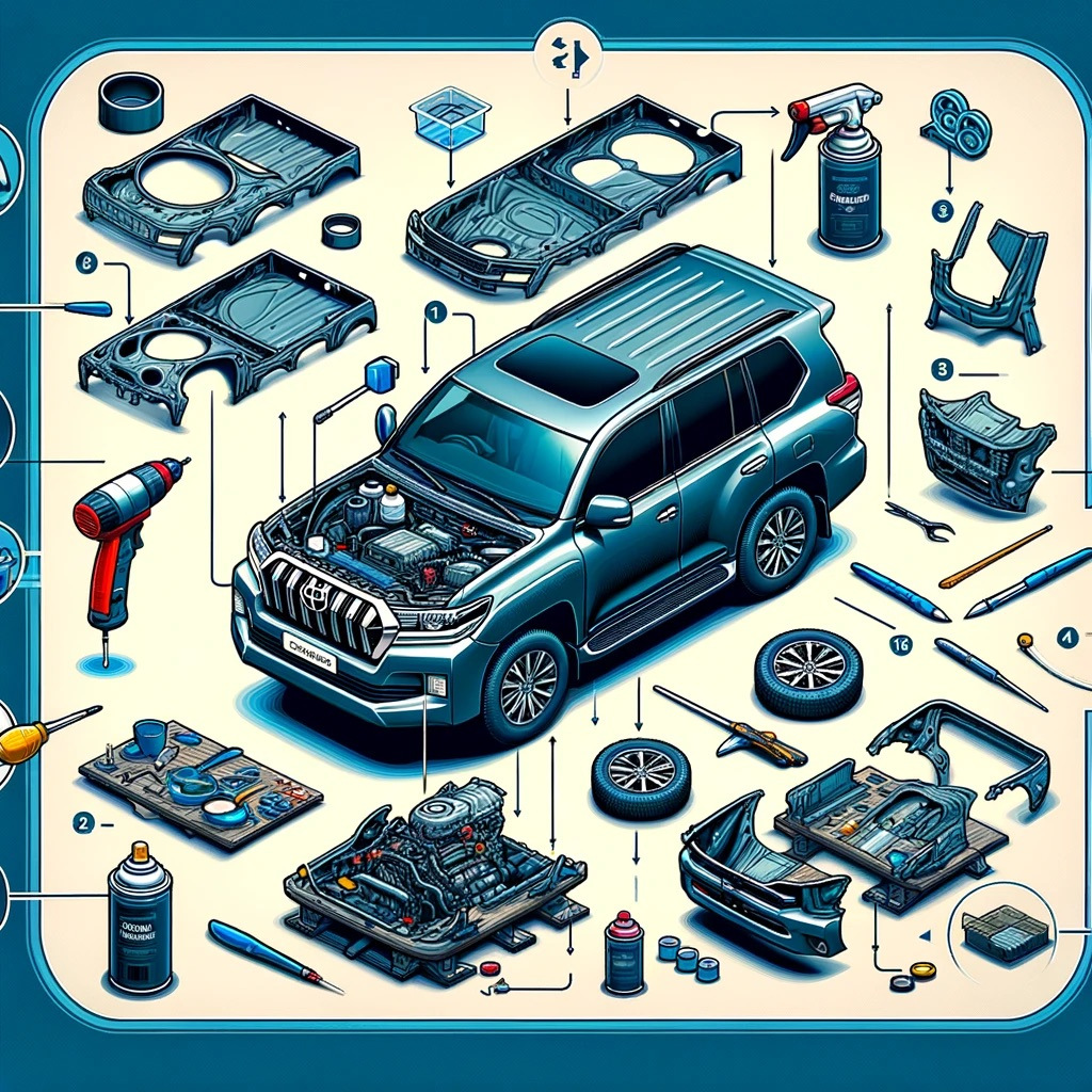 Simplifier le processus d’installation d’un kit carrosserie sur un Toyota Land Cruiser 200