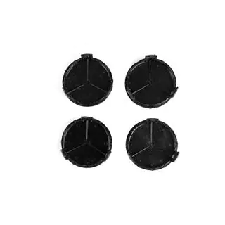 Enjoliveurs de jante 71/74 mm sans anneau (lot de 4, noir brillant) photo 3