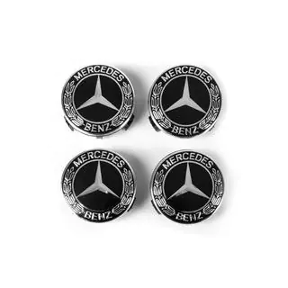 Caches moyeu 71/75 mm sans bague (4 pcs, noir V3) photo 4