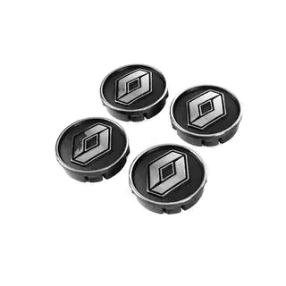 Cabochons de jante noirs ren60tur-bl (59mm à 55mm, lot de 4)