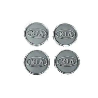 Cabochons de jante gris kia60tur-sir (59mm à 55mm, 4 pcs) photo 2