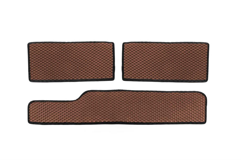 Mercedes Sprinter W901/902/903/904/905 1995–2006 Tapis de seuil en polyuréthane (3 pcs, EVA, Marron) Photo 1