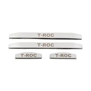 Couvre-seuils de porte (4 pcs, Inox)