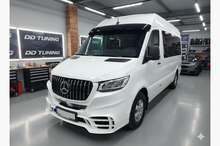 Mercedes Sprinter W907/W910 2018- Pare-chocs avant avec calandre V2 (AMG) Photo 5