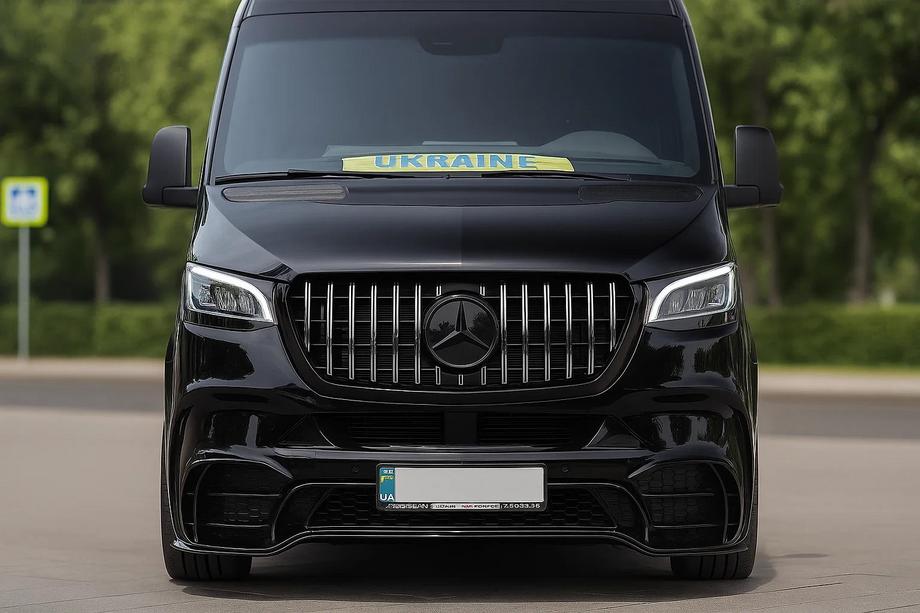 Mercedes Sprinter W907/W910 2018- Pare-chocs avant avec calandre V2 (AMG) Photo 9