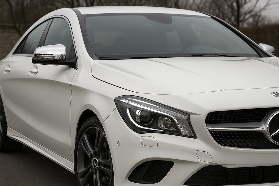 Mercedes CLA C117 2013-2019 Couvre-Rétroviseurs (2 pcs, Acier Inoxydable) Photo 3