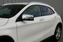 Mercedes GLA X156 2014-2019 Couvre-Rétroviseurs (2 pcs, Acier Inoxydable) photo 1