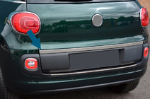 Fiat 500/500L 2013-2022 Baguette au-dessus de la plaque d'immatriculation (pour 500L, inox) photo 1