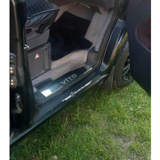 Seuils de porte intérieurs Carmos V1 (3 pcs, inox) Mercedes Vito W638 1996-2003 photo 1