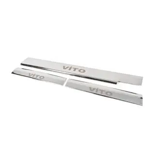 Seuils de porte intérieurs Carmos V1 (3 pcs, inox) Mercedes Vito W638 1996-2003 photo 4