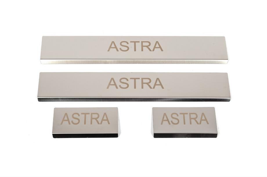 Opel Astra K 2016-2021 Couvre Seuils de Porte (4 pcs, Inox) Image