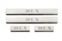 Fiat 500X 2014-2024 Couvre Seuils de Porte (4 pcs, Inox) photo 1