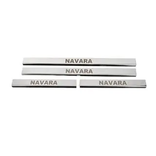 Couvre Seuils de Porte (4 pcs, Inox) Nissan Navara 2006-2015 photo 1