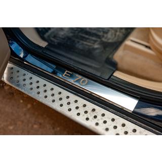 Seuils de porte inox (4 pcs, acier inoxydable) BMW X5 E70 2007-2013 photo 1