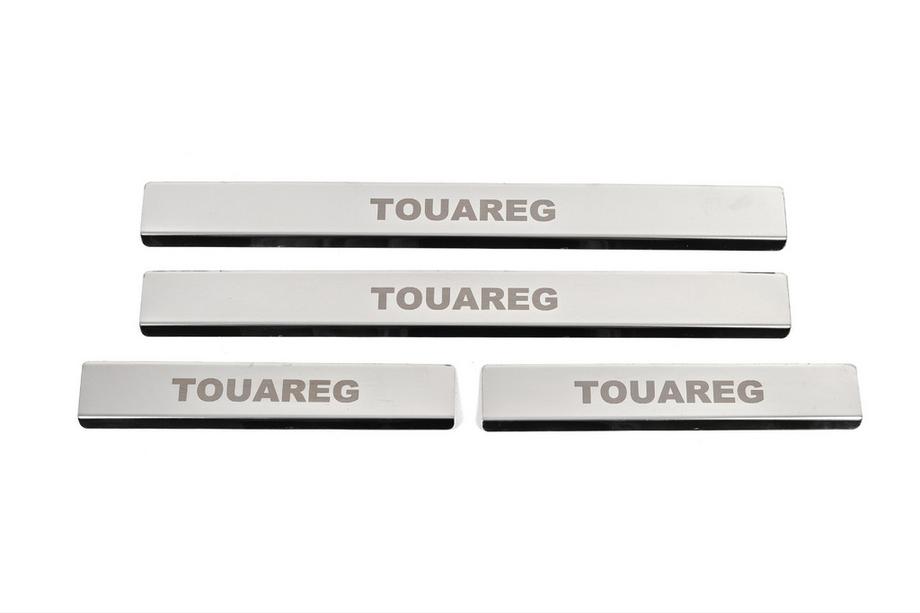 Volkswagen Touareg 2010-2018 Seuils de porte inox Carmos V1 (4 pcs) Image