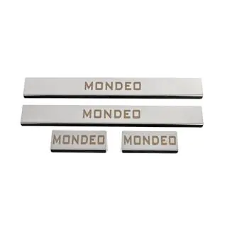 Seuils de porte inox (4 pcs, acier inoxydable)