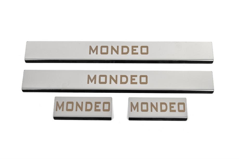 Ford Mondeo 2014-2022 Seuils de porte inox (4 pcs, acier inoxydable) Image