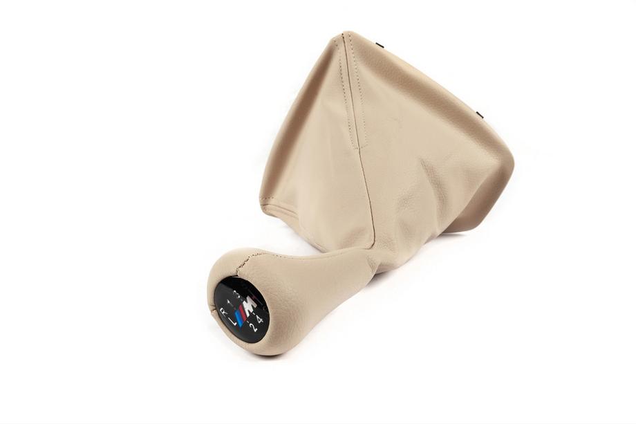 BMW 3 Series E90/E91 2005-2011 Pommeau de levier de vitesse avec soufflet 25118037308 beige (6 vitesses) Photo 4