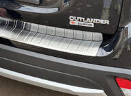 Mitsubishi Outlander 2012-2021 Protection de pare-chocs arrière 2015-2021 Carmos (inox) photo 3