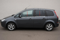 Ford C-Max 2004-2010 Moulures de vitre inox (4 pcs) photo 1
