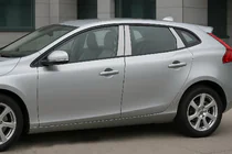 Volvo V40 2012- Couvre montants de porte en acier inoxydable photo 1