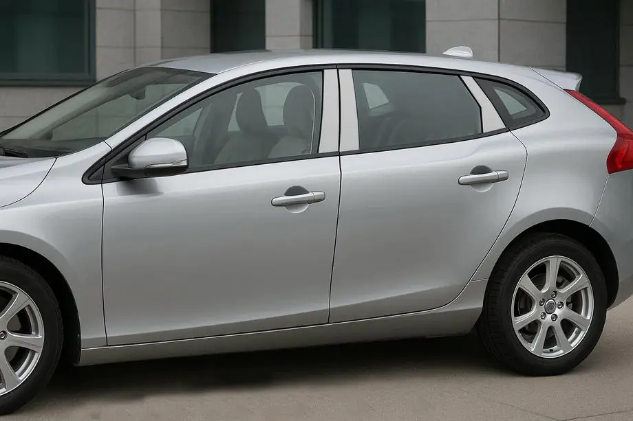 Volvo V40 2012- Couvre montants de porte en acier inoxydable Image