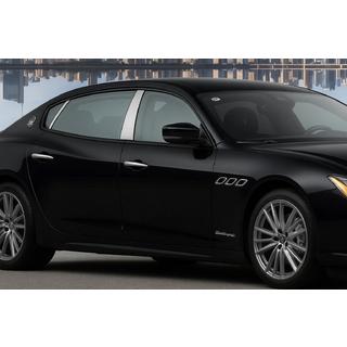 Couvre montants de porte en acier inoxydable (4 pcs) Maserati Quattroporte 2013-2023 photo 1